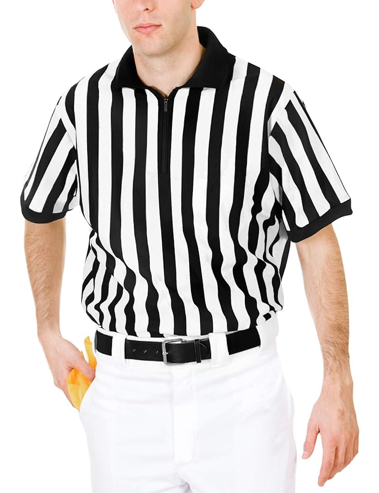 Amazon.com: FitsT4 Sports Mens Official Black & White Stripe